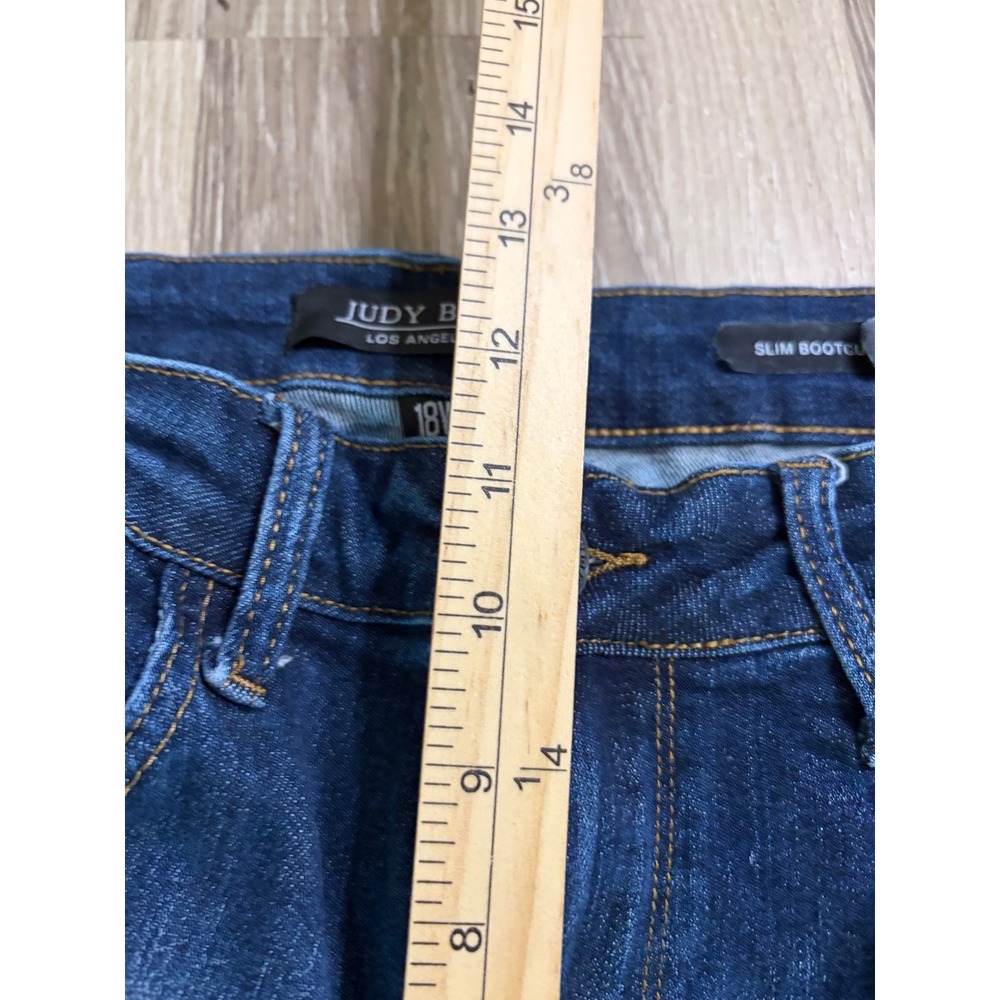 Judy Blue Slim Bootcut Jeans Sz 18W (32x32) Medium Wash Side Slit JB88290-L - Picture 12 of 12